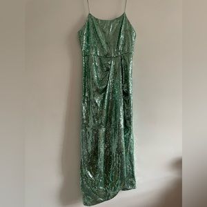 Derek Lam 10 Crosby Lexi Sequin Sarong Dress